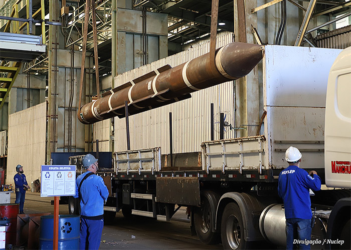 Nuclep realiza novas entregas de estacas torpedo para a Petrobras