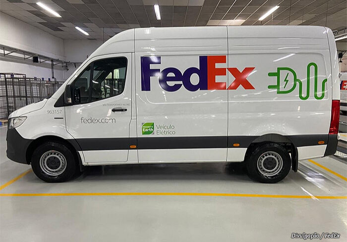 veiculo-eletrico-fedex veiculo-eletrico-fedex